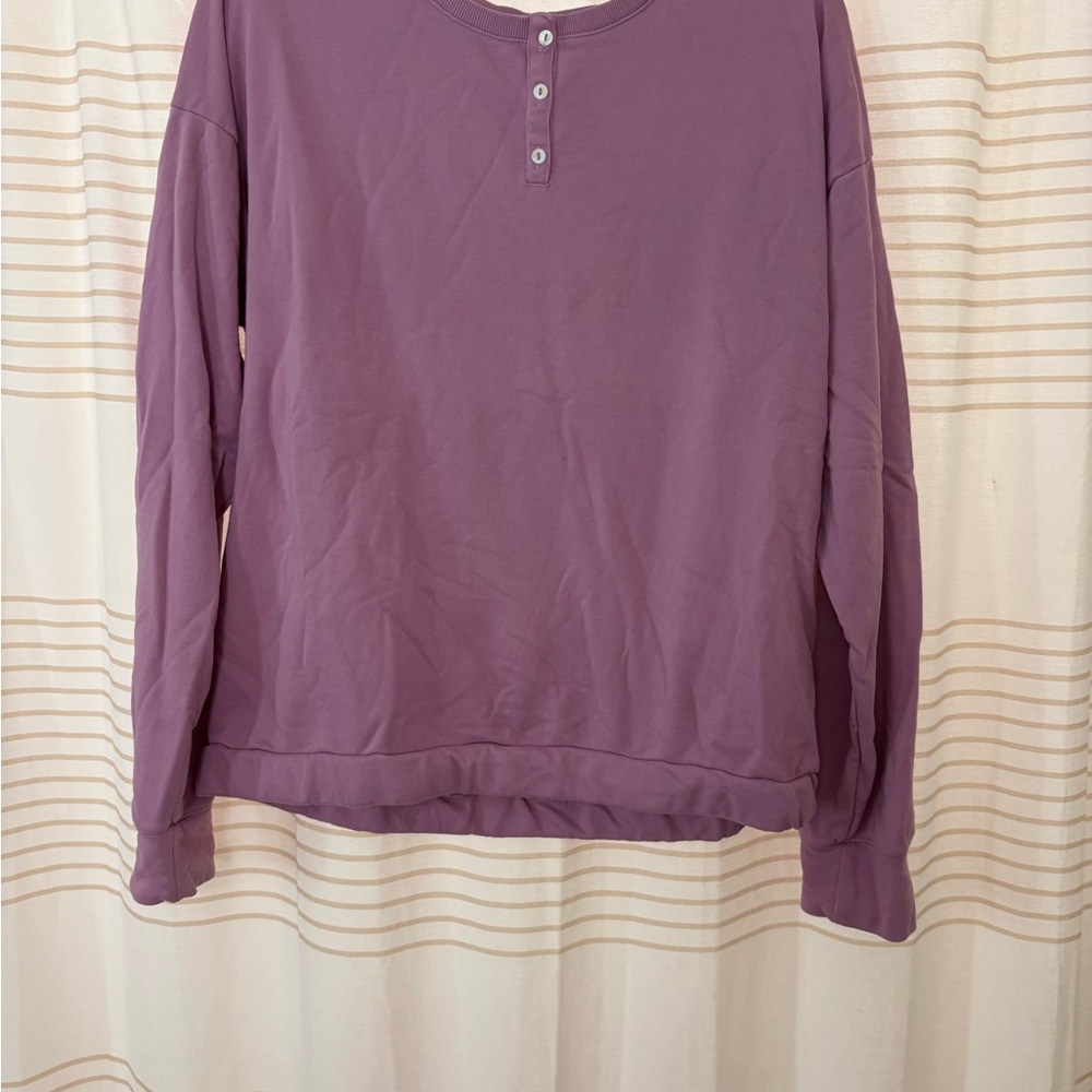 Hanes Luxe Collection Lavender Top
